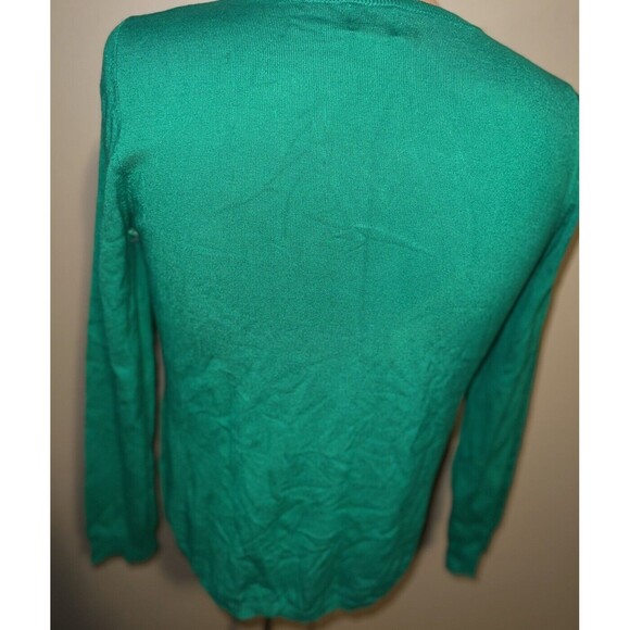 Women's Ruby Rd Green Beaded Long Sleeve Sweater Size Large - Picture 10 of 11